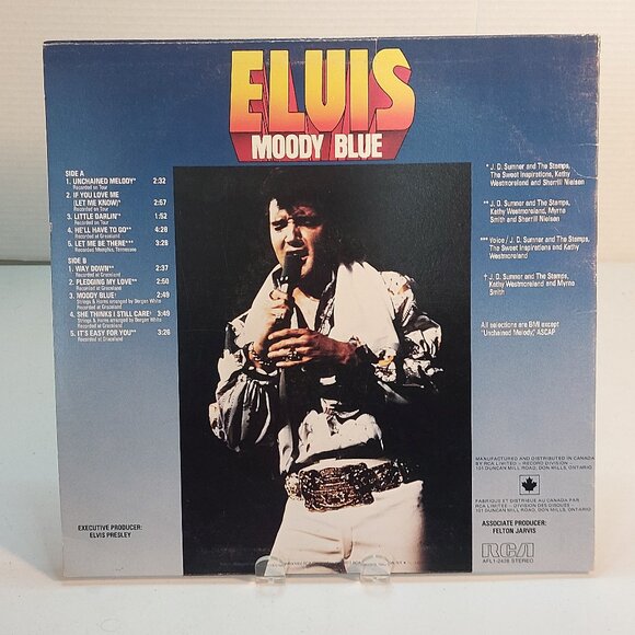 Elvis ~ Moody Blue ( Vinyl LP, 1974) - Picture 4 of 4